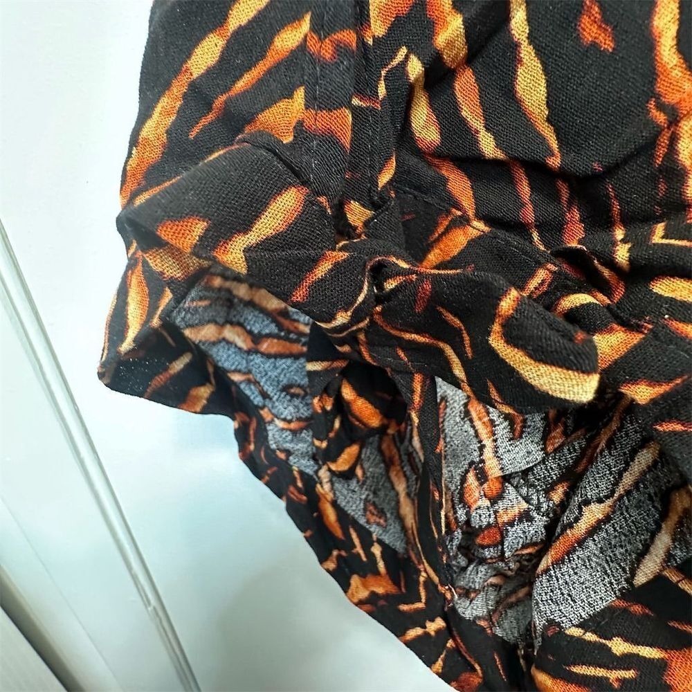 NWT New Look‎ Women's 3X Brown Animal Print Button-Up Dress Y2K Grunge Indie - Picture 8 of 11